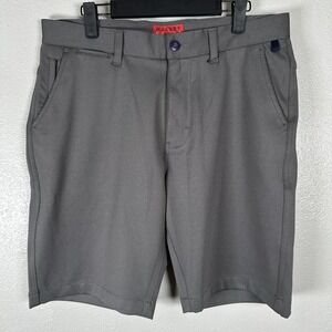 Halsey Breakwater Sport Shorts Mens 32 Gray Striped Golf Athletic Gym Training